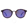GUESS FACTORY GUESS FACTORY BLUE ROUND LADIES SUNGLASSES GF0305 53X 51