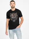 Guess Factory Bode Rhinestone Crewneck Tee In Black