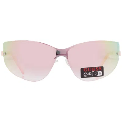 Guess Factory Bordeaux Gradient Shield Ladies Sunglasses Go00007 28t 139 In Pink