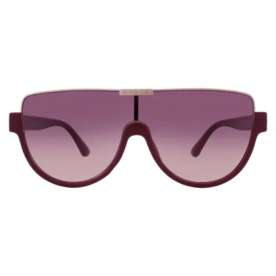 Guess Factory Bordeaux Gradient Shield Ladies Sunglasses Go00033 74t 00 In Pink