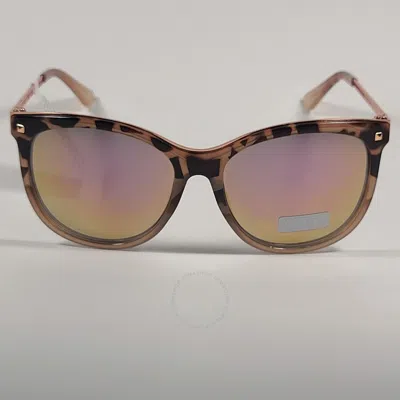 Guess Factory Bordeaux Mirror Cat Eye Ladies Sunglasses Gf0302 56u 60 In Brown