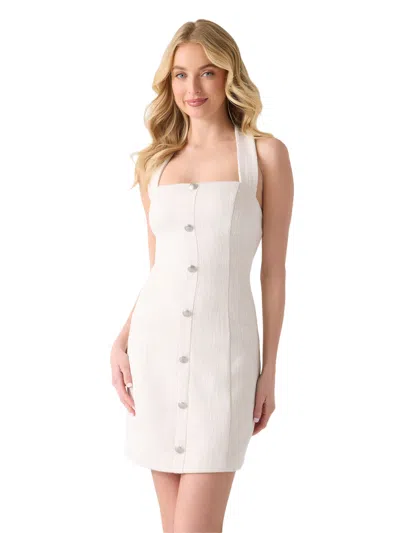 Guess Factory Boucle Mini Dress In Multi