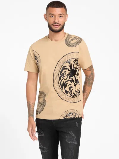 Guess Factory Branter Printed Tee In Multi