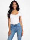 Guess Factory Bria Seamless Tee In White