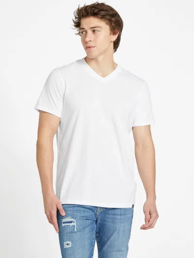 Guess Factory Brisa V-neck Tee In White