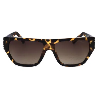Guess Factory Brown Gradient Browline Ladies Sunglasses Gf6204 52f 57