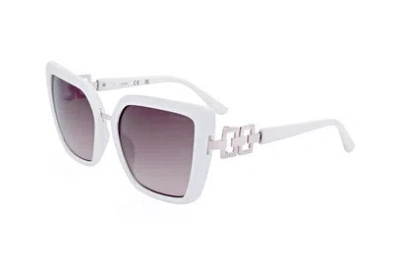 Guess Factory Brown Gradient Butterfly Ladies Sunglasses Gf00039 21f 55