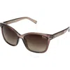 GUESS FACTORY GUESS FACTORY BROWN GRADIENT CAT EYE LADIES SUNGLASSES GF0300 45F 57