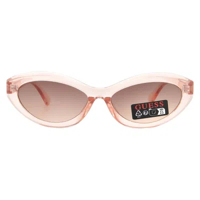 Guess Factory Brown Gradient Cat Eye Ladies Sunglasses Go00070 72f 55 In Pink