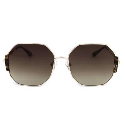 Guess Factory Brown Gradient Geometric Ladies Sunglasses Gf6196 32f 60