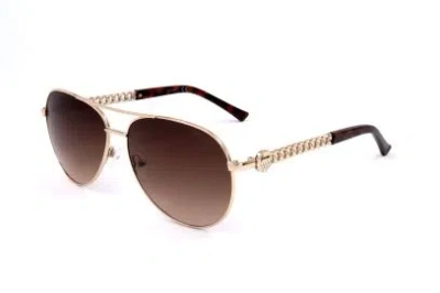Guess Factory Brown Gradient Pilot Ladies Sunglasses Gf6088 32f 60