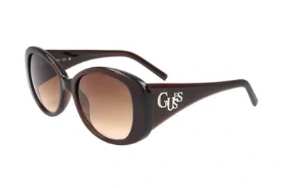Guess Factory Brown Gradient Round Ladies Sunglasses Gf00058 48f 54