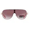 Guess Factory Brown Gradient Shield Ladies Sunglasses Go00037 32g 00 In Pink