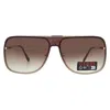 Guess Factory Brown Gradient Shield Men's Sunglasses Go00053 32f 00 In Brown