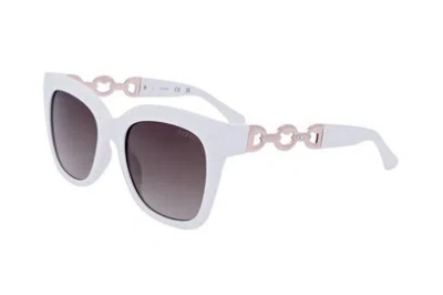 Guess Factory Brown Gradient Square Ladies Sunglasses Gf00055 21f 53