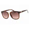 GUESS FACTORY GUESS FACTORY BROWN GRADIENT SQUARE LADIES SUNGLASSES GF0327 52F 57
