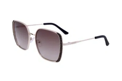 Guess Factory Brown Gradient Square Ladies Sunglasses Gf6175 32f 56