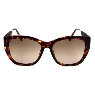 Guess Factory Brown Gradient Square Ladies Sunglasses Gf6186 52f 54
