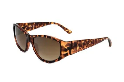 Guess Factory Brown Mirror Cat Eye Ladies Sunglasses Gf6202 52g 58