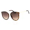 GUESS FACTORY GUESS FACTORY BROWN TEACUP LADIES SUNGLASSES GF0428 52E 56