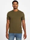 Guess Factory Bruno Crewneck Tee In Green