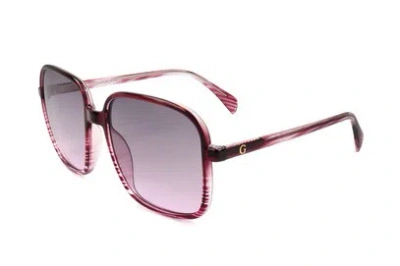 Guess Factory Burgundy Square Ladies Sunglasses Gf6146 72t 57