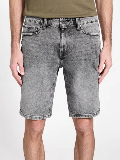 Guess Factory Burton Distressed Denim Shorts In Grey
