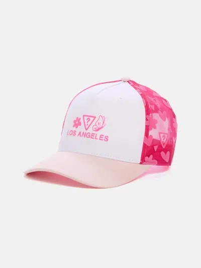 Guess Factory Butterfly Mesh Baseball Hat In Pink