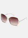 Guess Factory Butterfly Metal Sunglasses
