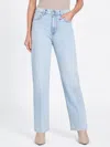 Guess Factory Caleena High-rise Straight Jeans In Blue