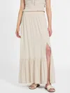 Guess Factory Candy Linen Maxi Skirt In Multi