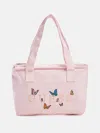 GUESS FACTORY CANVAS BUTTERFLY TOTE