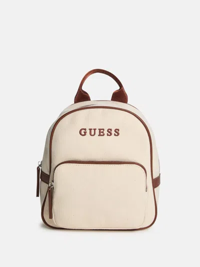 Guess Factory Canvas Logo Backpack