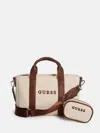 Guess Factory Canvas Logo Mini Tote