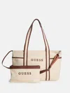Guess Factory Canvas Logo Tote