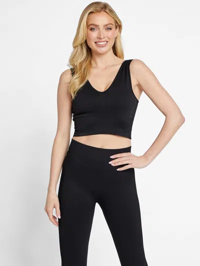 Guess Factory Cara Crop Top In Black