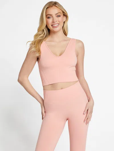 Guess Factory Cara Crop Top In Pink