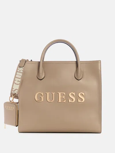 Guess Factory Caracara Tote In Grey