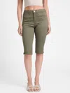 Guess Factory Caren Sateen Capri Pants In Green