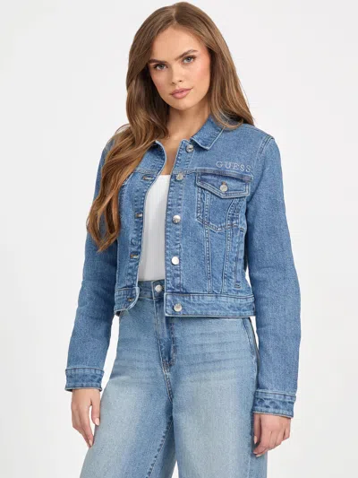Guess Factory Carlee Denim Jacket In Multi