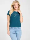 Guess Factory Carlee Triangle Tee In Blue