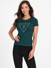 Guess Factory Carlee Triangle Tee In Green