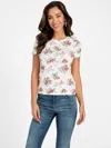 Guess Factory Carlee Triangle Tee In White