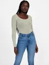 Guess Factory Caroline Sweater Bodysuit In Multi