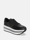 Guess Factory Carsons Chunky Platform Sneakers In Black