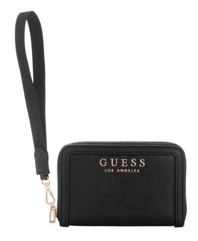 Guess Factory Cassidy Saffiano Wallet In Black