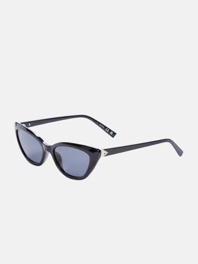 Guess Factory Cat-eye Triangle Rhinestone Sunglasses In Black
