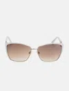Guess Factory Chain Metal Cat-eye Sunglasses