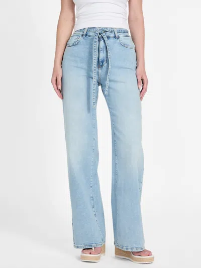Guess Factory Chance High-rise Wide Leg Jeans In Blue