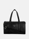 Guess Factory Charlestown Logo Duffle In Black